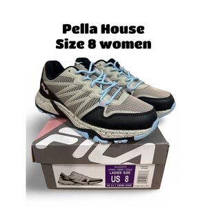 Fila Quadrix Women's Trail Running Hiking Shoes Full New Box Aqua Coral Size 8